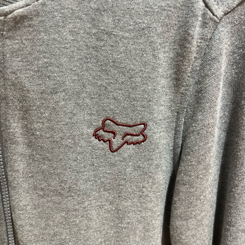 Fox Gray Zip-Up Sweater - Picture 3 of 5